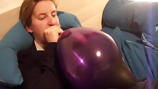 B2p a really huge purple unique 16 balloon Rock´n Owl