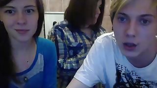 Small titties and Big Boobs together on Cam