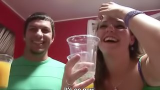Prego Slut Gives One Hell Of A Blowjob In Swinger's Party